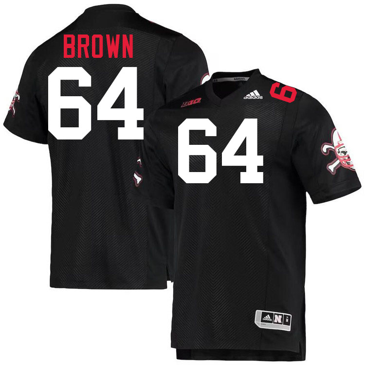 Bob Brown Nebraska Jersey,Nebraska Cornhuskers Football Uniforms,Jersey-Blackshirt Home